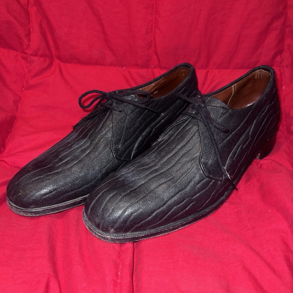 Dack's Dress Shoes Black Sz 8.5 D Baffin Seal Made In Canada SUPER RARE! Vintage